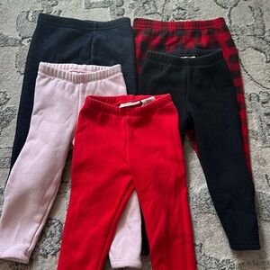 5 fleece pants